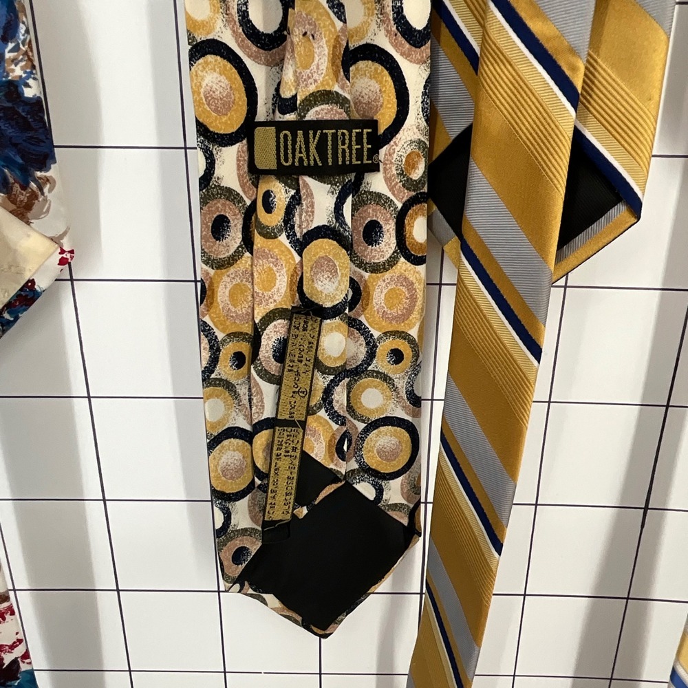 Mens Tie Bundle Lot 6 Nautica Jones New York Silk Striped Floral Geometric - Picture 12 of 13